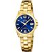 Festina F20050/3 Dames Polshorloge Saffierglas Goudkleurig Blauw