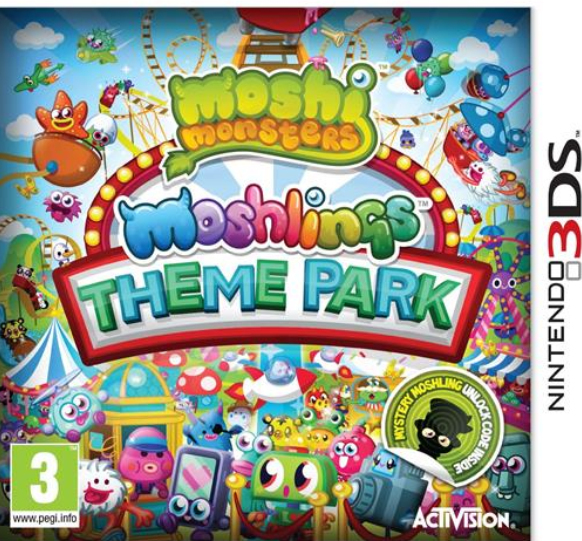 Activision Moshi Monsters Moshlings Theme Park Nintendo 3DS