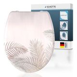 SCHÜTTE Wc-bril Palm Leaves met softclosemechanisme en snelsluiting van Duroplast