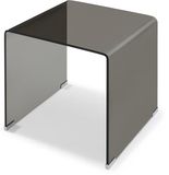 en.casa Bijzettafel Varlofrek gehard glas 50x50x50 cm donkergrijs