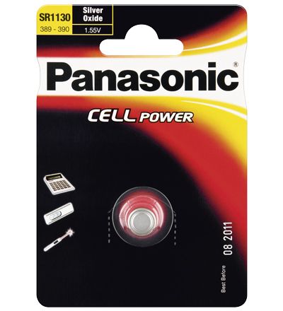 Panasonic SR54 EL/SR1130 EL Huishoudelijke batterij - Zilver - 1 Stuk