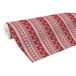 Clairefontaine 201341C - Een Rol Cadeaupapier - Alliance Papier 60g - Formaat: 50x0,70m - Motief: Witte Dennenbomen, Rode Achtergrond, Kerst - Cadeauverpakking, Ideaal voor Professionele Verpakkingen