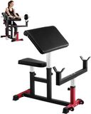 VEVOR Banc de Curl Predicator Biceps krachttrainingsmachine, 200 kg belastbaar, bicepsstation met halters met zitarmisolatie, koolstofstaal