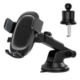 Baseus UltraControl Pro Verstelbare Dashboard/Ventilatierooster Telefoonhouder Zwart