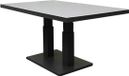 AVH-Collectie New York lounge-diningtafel 140x85xH49-72 cm aluminium antraciet