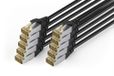 DIGITUS Outdoor Network Cable Cat 6A - 1 m - 10 Pieces - Black