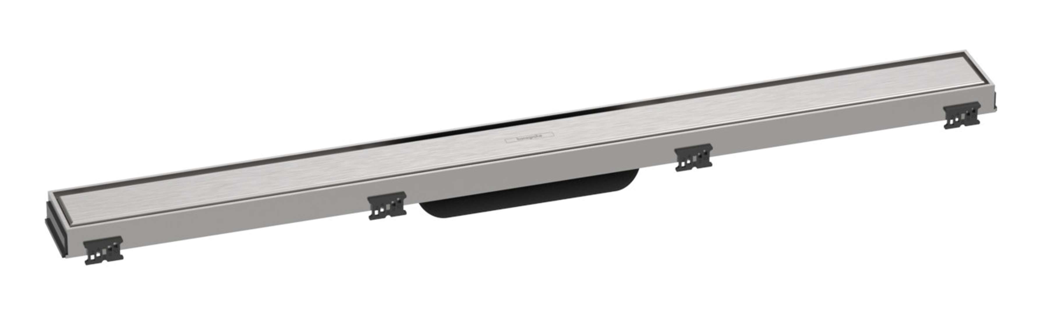 Hansgrohe Douchegoot met rvs rooster 800, in hoogte verstelbaar frame, geborsteld rvs