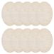 Solidchoice - Lot de 10 disques en bois ovales pour projets de bricolage