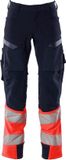 Mascot Accelerate Safe Pantalon Met Kniezakken 19179 - Hommes - Bleu marine/Rouge - 60