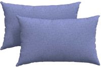 vidaXL Zitkussens - 2 stuks - Stof - Jeans Blauw - 50 x 30 cm