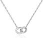 Elenza Collier avec deux cercles entrelacés en argent sterling 925