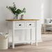 Table console Bodo - Marron 91x35x74 cm Bois de pin massif