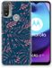 Motorola Moto E20 | E40 Coque TPU Feuilles de palmier