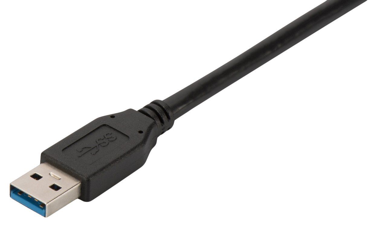 Ewent EW-100112-020-N-P USB-kabel - 1,8 m - Zwart