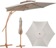 Puluomis Zweefparasol Ø290 cm Beige