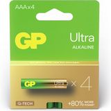GP Ultra Alkaline AAA - 4 batterijen