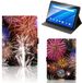 Lenovo Tab E15 Tablet Hoes met standaard Vuurwerk