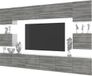 BELINI Meuble mural Milano 3 300 cm Gris mat