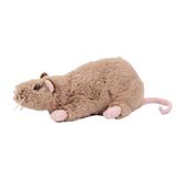 Pia soft toys Pluche rat knuffel - bruin - 22 cm