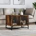 Maison Exclusive - Table basse avec portes vitrées, chêne fumé, 68,5 x 50 x 50 cm