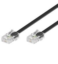 Goobay TEL ISDN 8P4C Netwerkkabel - 6m - Zwart