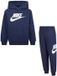 Nike Kids 86l135 Fleece Set Met Lange Mouwen Blauw 5-6 Years Jongens