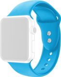 By Qubix - Siliconen Sportbandje voor Apple Watch - Blauw - 38/40/41/42mm