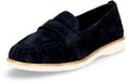 Tamaris Dames Instappers 1-24224-46 805 Navy Blauw Leer Maat 38 EU