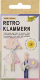 Folia Paper Wasknijper folia retro pak 10 stuks