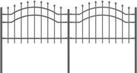vidaXL Tuinhek WOERDEN 240 x 115 cm Poedercoated staal Grijs
