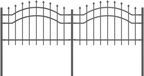 vidaXL Tuinhek WOERDEN 240 x 115 cm Poedercoated staal Grijs