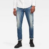 G-Star 3301 Regular Tapered Jeans Heren Vintage Azure Katoen/Elastaan
