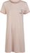 By Louise Essential Dames Nachthemd Korte Mouw Gestreept Roze - Maat XXL