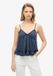 Superdry - Gelaagd jersey camitopje - Dames - Vesten - UK12-EU40 - Katoen - Mouwloos - V-hals - Richest Navy