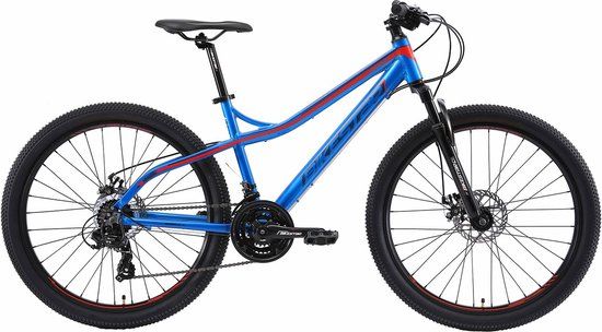 Bikestar Hardtail Alu MTB 26 Inch 21 Speed Mountainbike - Blauw - 41cm Frame - Unisex