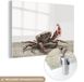 MuchoWow® Peinture sur verre 180x120 cm - Peinture acrylique sur verre - Enfants - Crabe - Animaux marins - Garçons - Filles - Enfants - Photo sur verre - Peintures