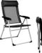 TRVLMORE Chaise de camping - Pliable - Noir