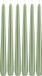 Trend Candles 6x Pastelgroene Parelmoer Dinerkaarsen 30 cm 13 Branduren