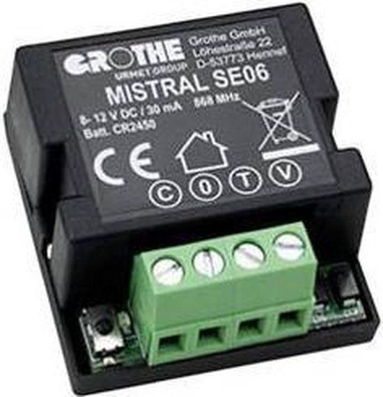 Grothe 43443 Draadloze module voor Draadloze deurbel