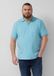 s.Oliver - turquoise - Gestructureerd poloshirt met borstzak - Maat 4XL