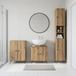 Maison Exclusive - Ensemble de meubles de salle de bain 3 pièces, modèle BREDA, chêne artisanal