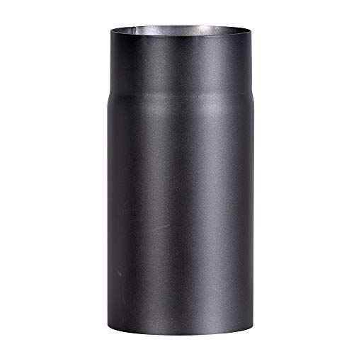 FIREFIX R120/2 kachelpijp - 120mm - 250mm - Zwart