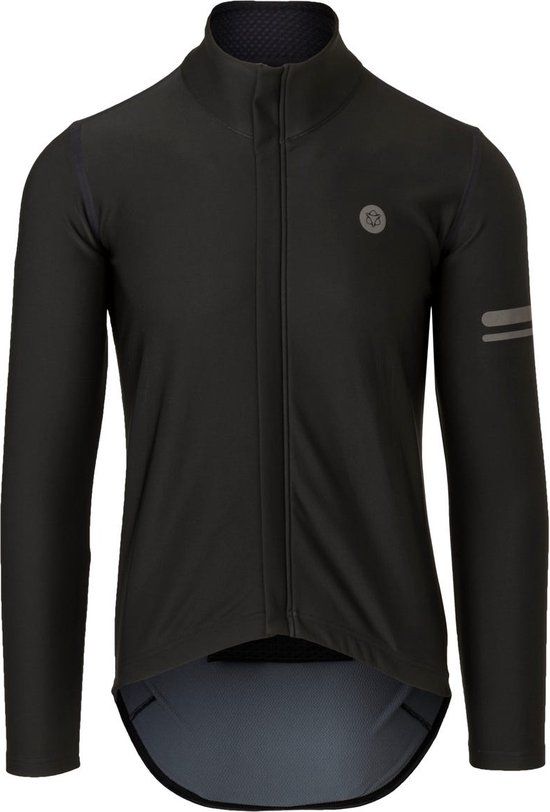 AGU Rain Jersey Performance Men's Long Sleeve Cycling Jersey - Black - XXL