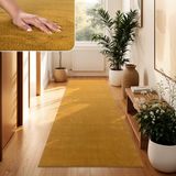 Paco Home Moderne woonkamer tapijt kortpolig wasbaar zacht uni effect bont antislip 100x200 cm
