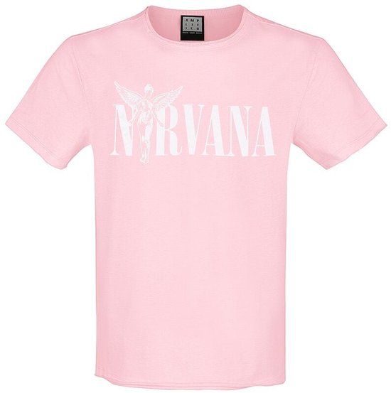 Nirvana In utero Heren T-shirt - roze - S