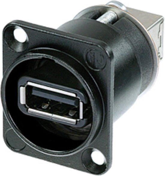 Neutrik NAUSB-B USB Adapter - Black D-Series Housing
