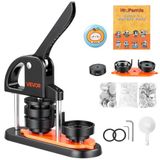 VEVOR Knopmakermachine, 58 mm pinmaker met 100 stuks knoponderdelen, knopmaker met panda magisch boek, ergonomische booghandgreep, ponspersset, voor kinderen, doe-het-zelf geschenken en Kerstmis