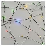 EMOS LED Christmas Nano Chain Green, 15m, do wnętrz i na zewnątrz, wielokolorowy, timer