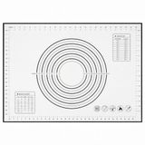 Deegplank om te kneden, 70 x 50 cm, grote siliconen mat, herbruikbaar, antislip, hittebestendig, keukenmat voor taarten, pizza