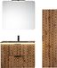 AC-Déco Badkamerensemble met wastafelmeubel met inbouw wastafel + 2 elementen - 80 cm - Precious Wotan